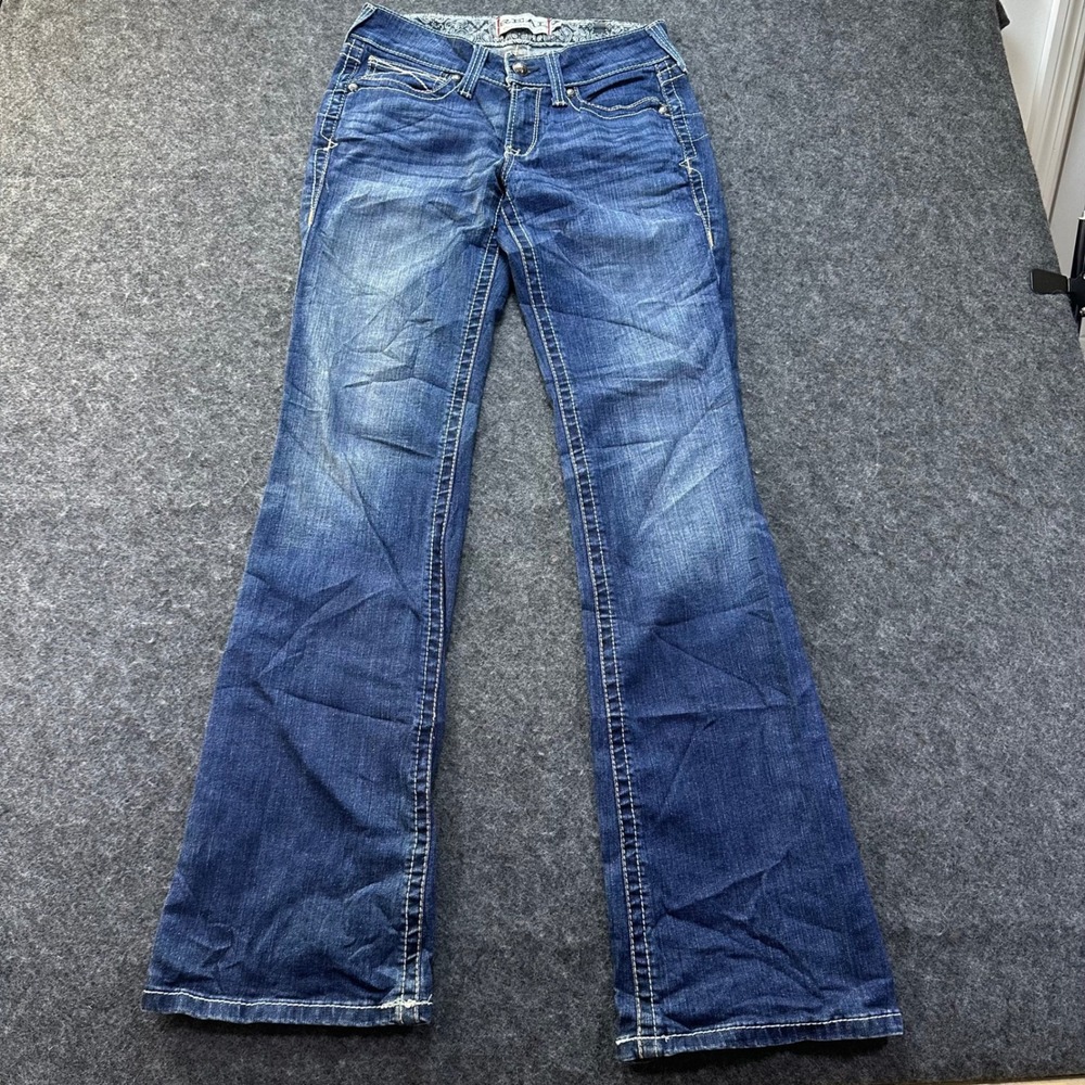 Ariat Women Blue REAL Denim Bootcut Jeans 28L